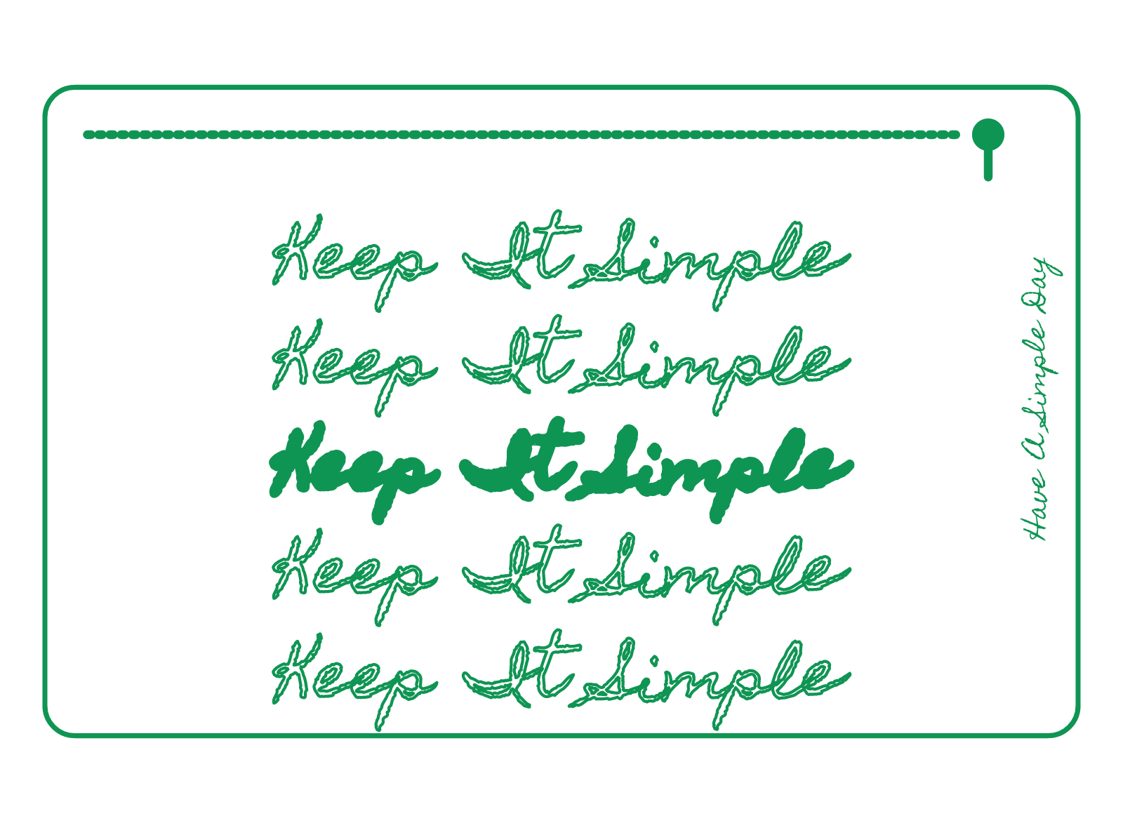 Have A Simple Day Tyvek pouch